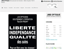 Tablet Screenshot of jmb-optique.com
